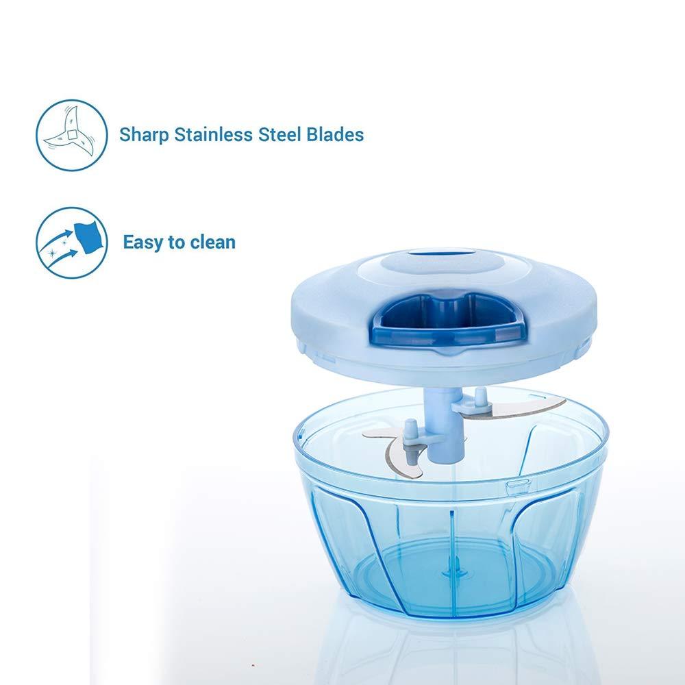 080 Manual Food Chopper Compact Powerful Hand Held Vegetable Chopperblender