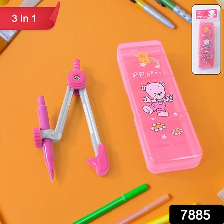 Geometry Compass Set For Kids (3 In 1 1 Set)