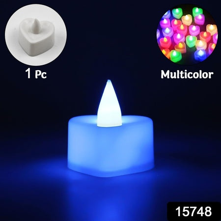 Led Tealights Smokeless Plastic Decorative Candles (Pack Of 1 Multicolor)