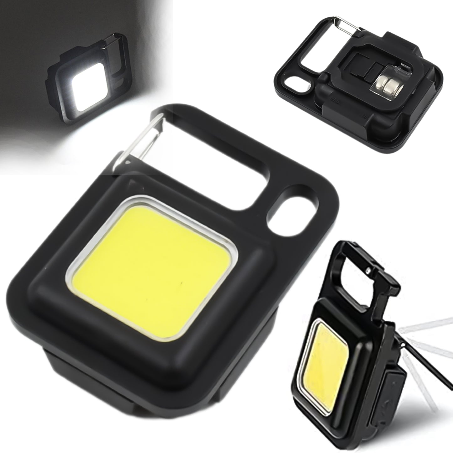 17784 Led Battery Operated Keychain Flashlight Small Work Light Withfolding Bracket Bottle Opener For Camping Hiking Emergency (1 Pc Moq - 36 Pcs)