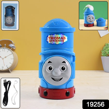 Plug-and-play Cartoon Mini Fan In Train Character Design