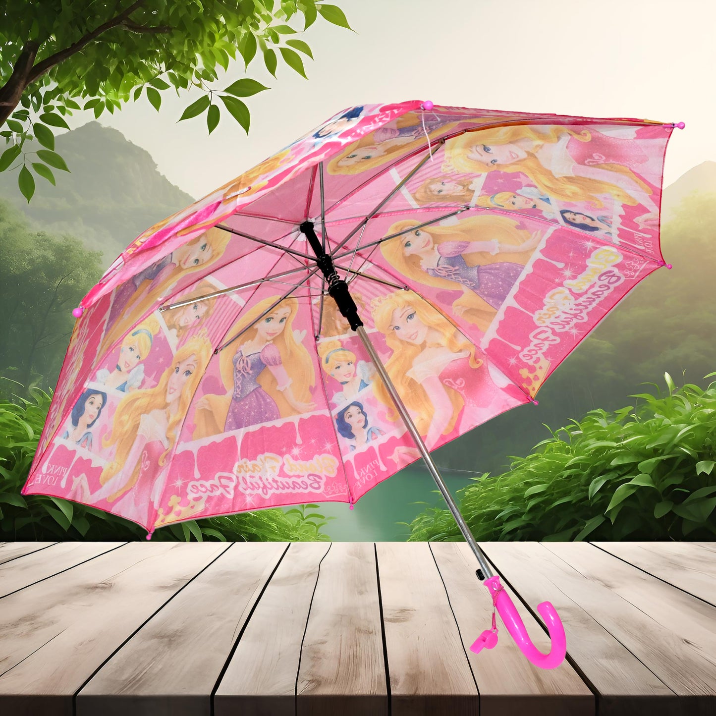 8564 3 Fold Manual Open Umbrella Windproof Sunproof Rainproof With Sturdy Steel Shaft Easy To Hold Carry Umbrella For Women Men Kids (1 Pc)