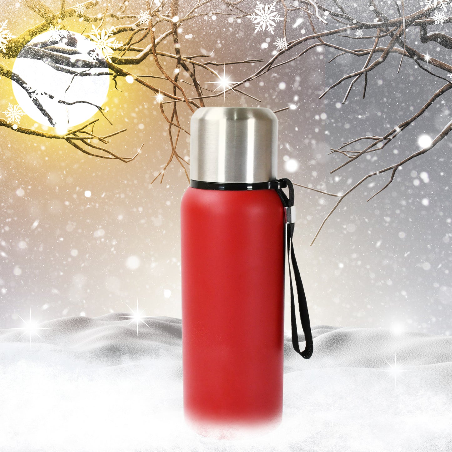 Stainless Steel Water Bottle Fridge Water Bottle Stainless Steel Water Bottle Leak Proof Rust Proof Cold Hot Thermos Steel Bottle Leak Proof Office Bottle Gym Home Kitchen Hiking Trekking Travel Bottle (1000ml800mlapprox 600ml)