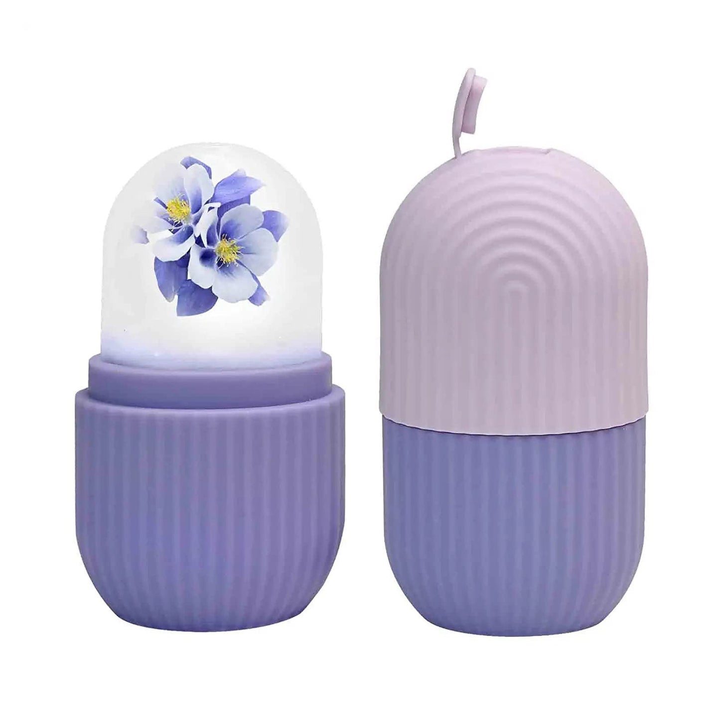 1224p Beauty Ice Roller For Face Massager Eye Reusable Face Rollers Facial Roller ( Purple Color)