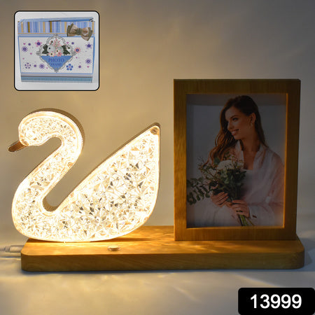 Duck Shape Cystal Led Lamp Photo Frame Night Lamp Wedding Gift Love Couple