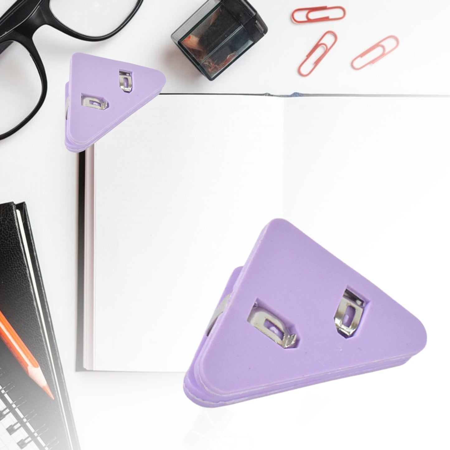 Triangle Paper Clips Small Corner Clips For Paper Document Clip (1 Pc)