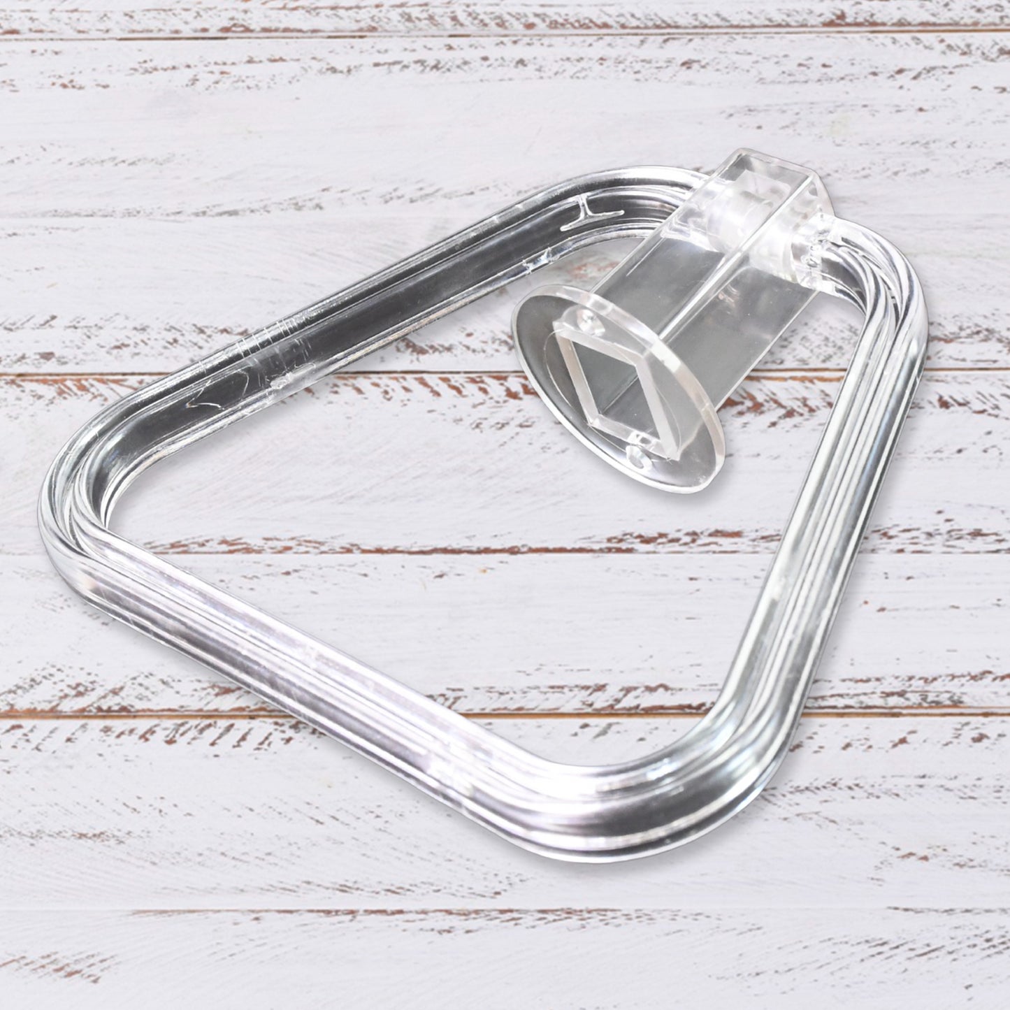 Unbreakable Abs Square Towel Ring Wall Mounted Stand Holder (1 Pc)