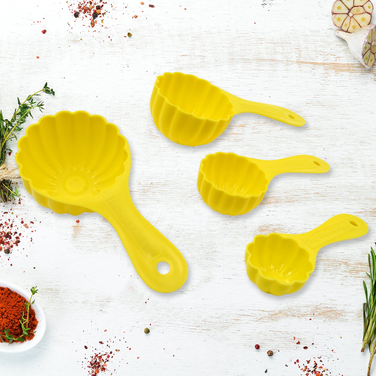 5559 Plastic Kitchen Tool Mould Ladoo Mould Spoon Ladoo Making Spoon Set For Kitchen Multipurpose Plastic Ladoo Mold For Making Different Variety Of Ladoo (4 Pcs Set)