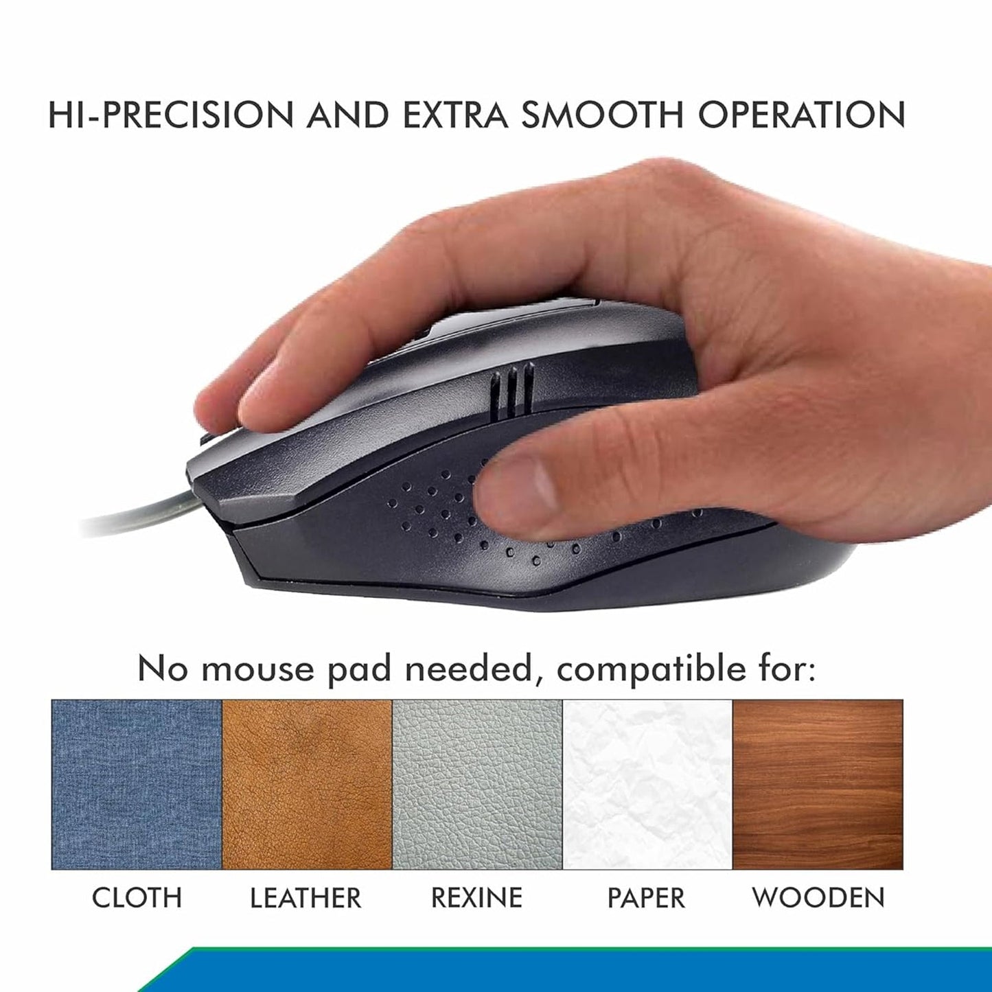 Computer Laptop Wired Optical Mouse (1 Pc)