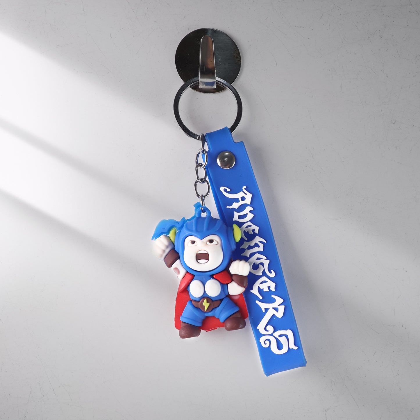 Cute Silicone 3d Key Chain With Metal Hook  Strap (Pack Of 1)