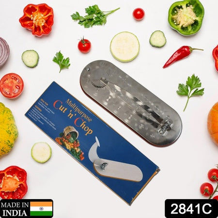 2841c Steel Vegetable Cutter Premium Quality Cutter For Fruit Vegetable Meat Cutting Use ( Color Box )