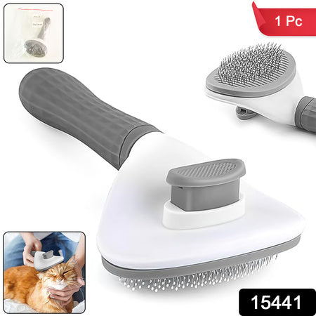 Self-cleaning Slicker Brush For Dogs Cats (1 Pc)