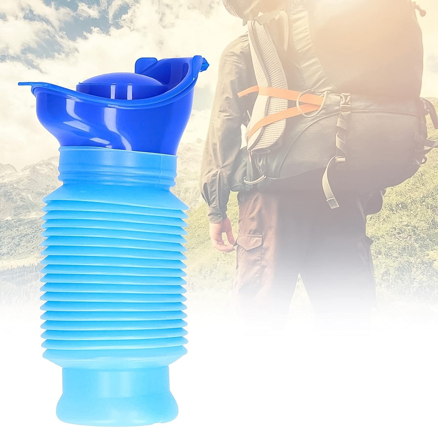 Urinal Foldable Portable Wee Bottle (750 Ml 1 Pc)