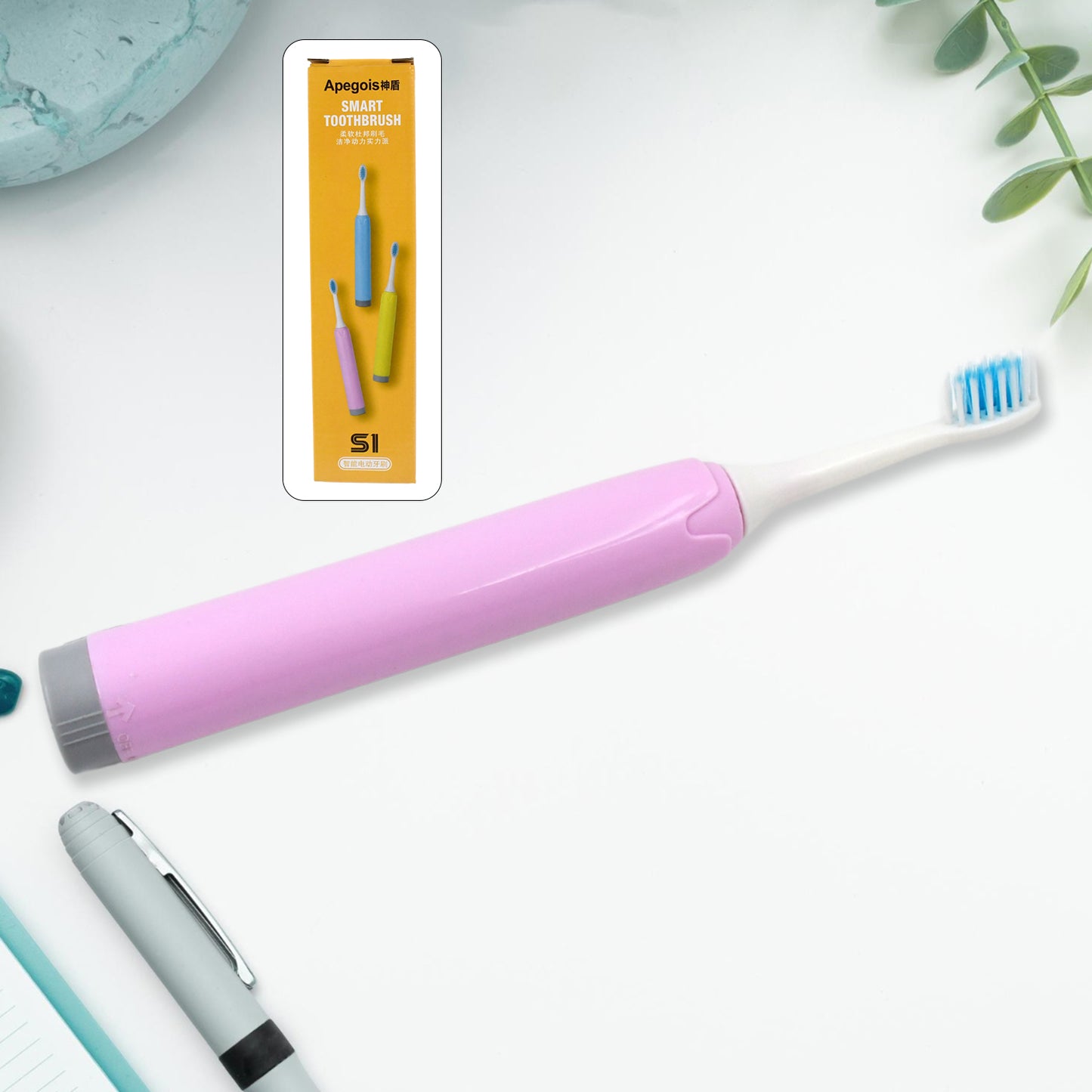 6217 Electric Toothbrush Battery Operate For Home Travelling Use