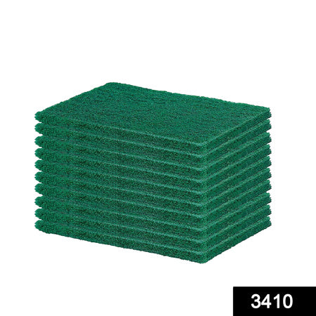 3410 Scrub Sponge Cleaning Pads Aqua Green 10pcs