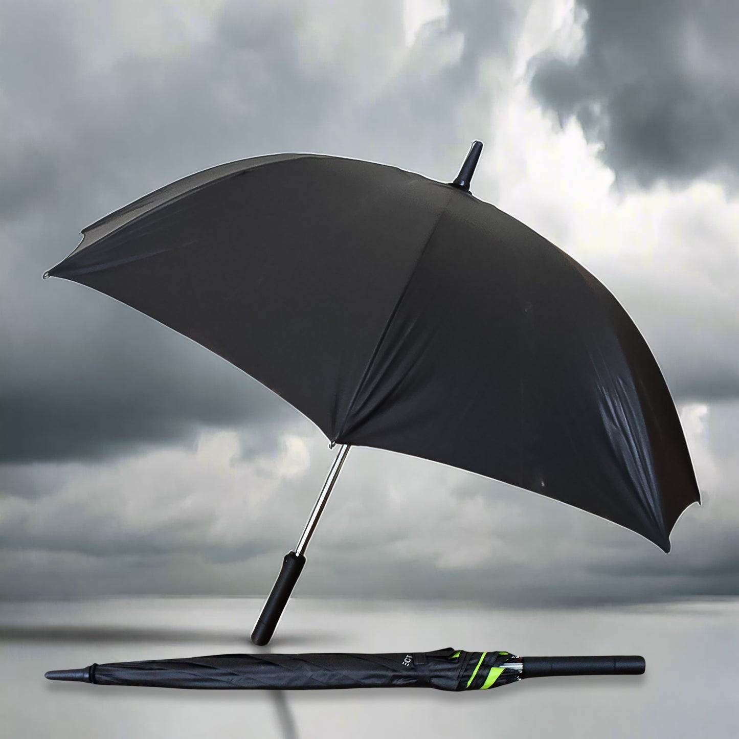 Sun Umbrella With Inside Fan Power Bank Umbrellas For Summer (1 Pc)