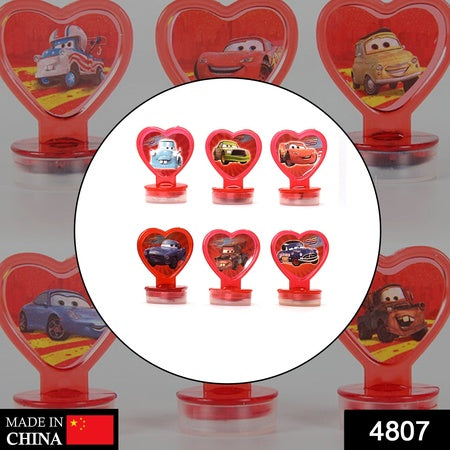 4807 6 Pc Car Stamp Set Used In All Types Of Household Places By Kids And Childrens For Playing Purposes.