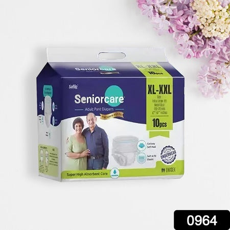 0964 Extra Large - Xxl Senior Care Adult Pull Up Diaper Pants(Waist Size (120-170 Cm 47 -67 Inch) (104 Pcs) Adult Diapers - Xl - Xxl (10 Pieces)