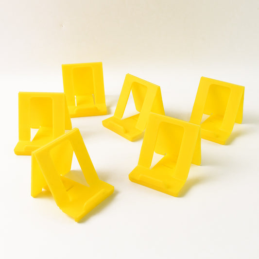 Adjustable Foldable Plastic Mobile Phone Stand (6 Pc  Mix Color)