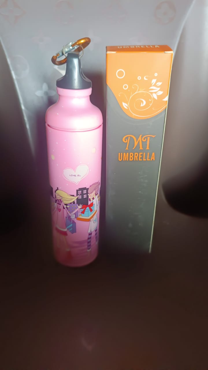 4 Fold Foldable Bottle Summer Umbrella For On-the-go (1 Pc Mix Color)