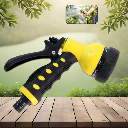 7515 Adjustable 8 Pattern Water Spray Gun Trigger High Pressure For Vehicle  Cleaning Garden Lawn Grass Rinse Flat Soak  Washing For Car Bike Plants Pressure Washer Water Nozzle