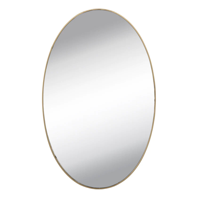 9198 Small Oval Frame Less Mirror Wall Sticker For Dressing