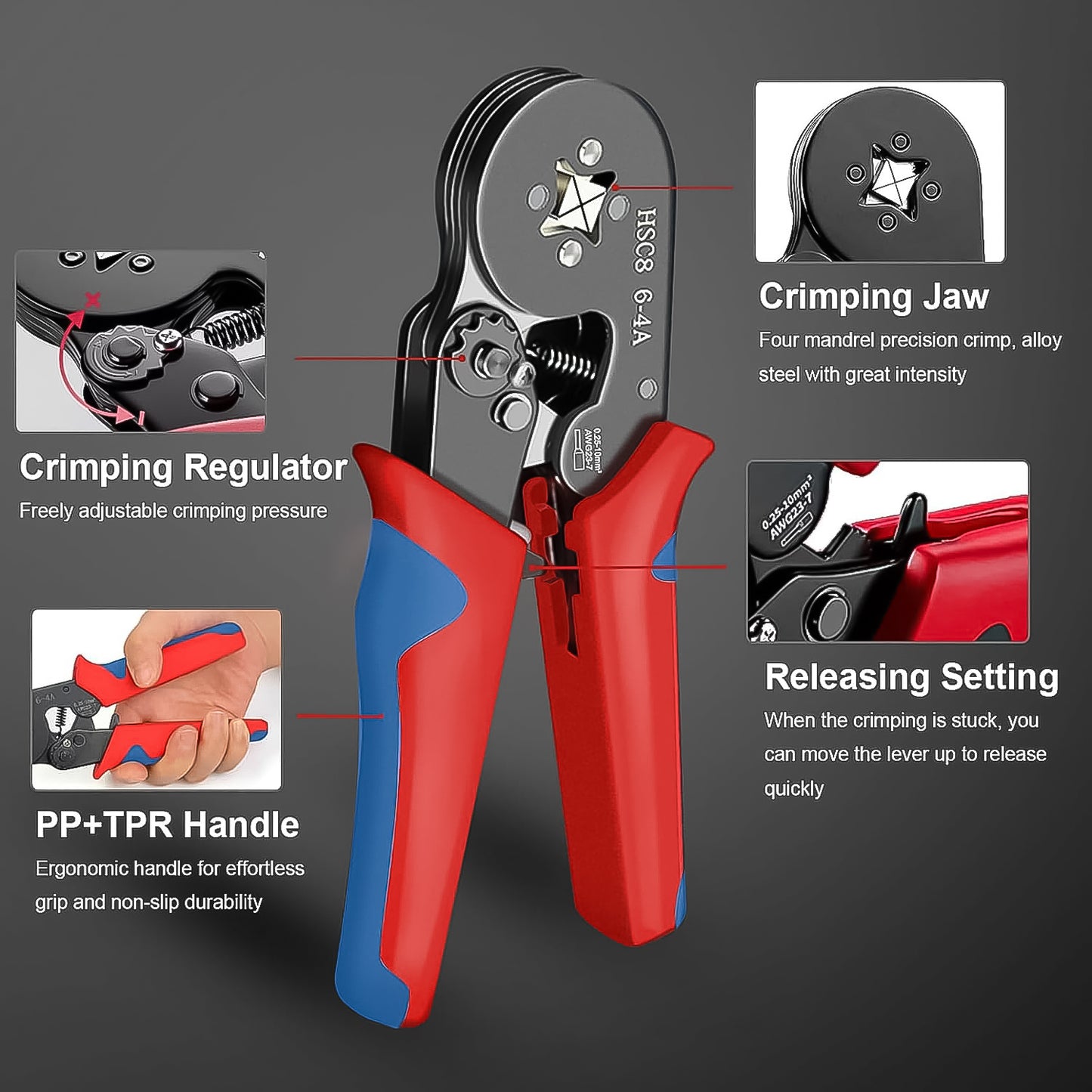 Wire Ferrule Kit With 1200pcs Wire End Ferrules Crimper Plier