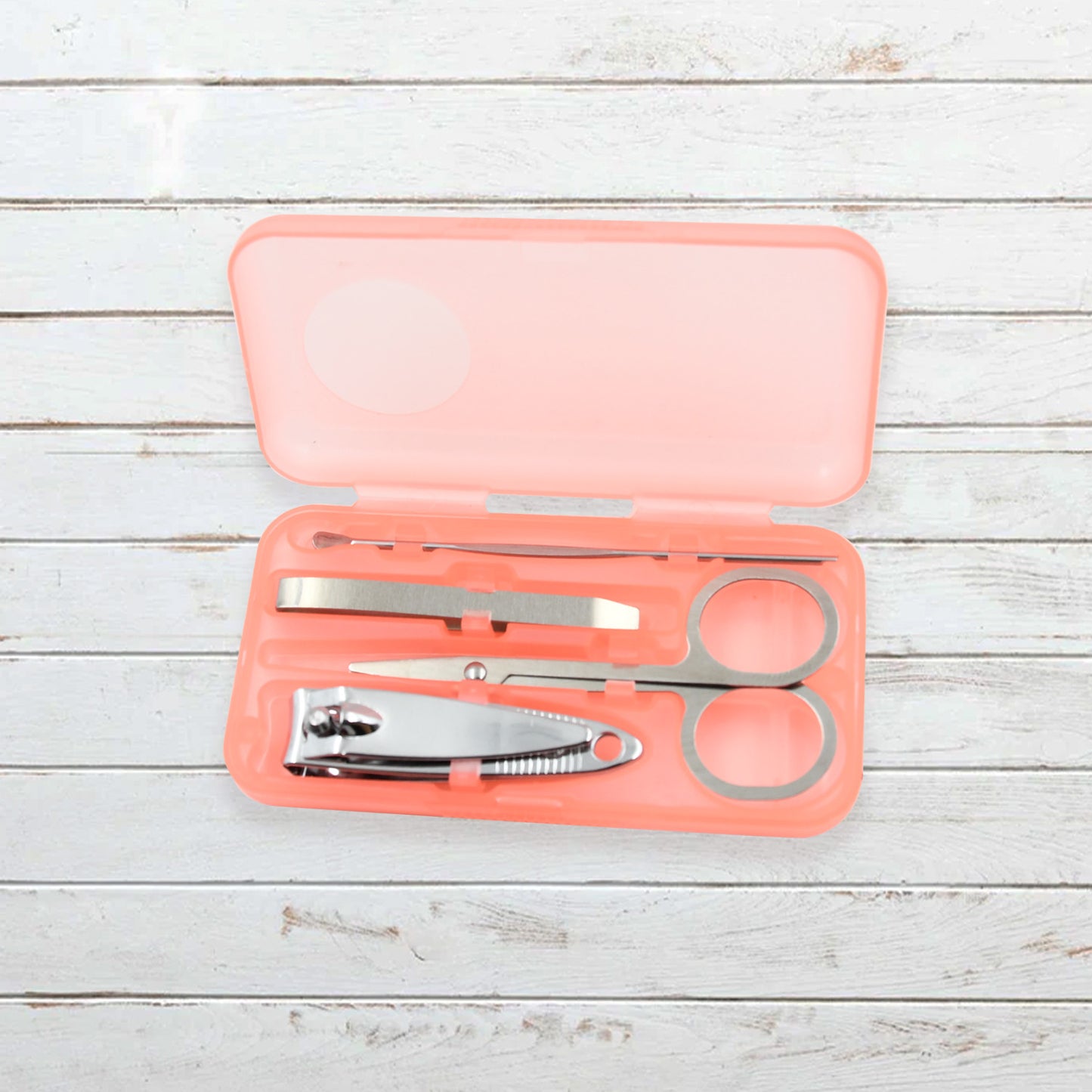 9146 Mini Nail Clipper Set Beauty Nail Tool Set Multifunctional Beauty Set With Plastic Storage Case (4 Pc Set)