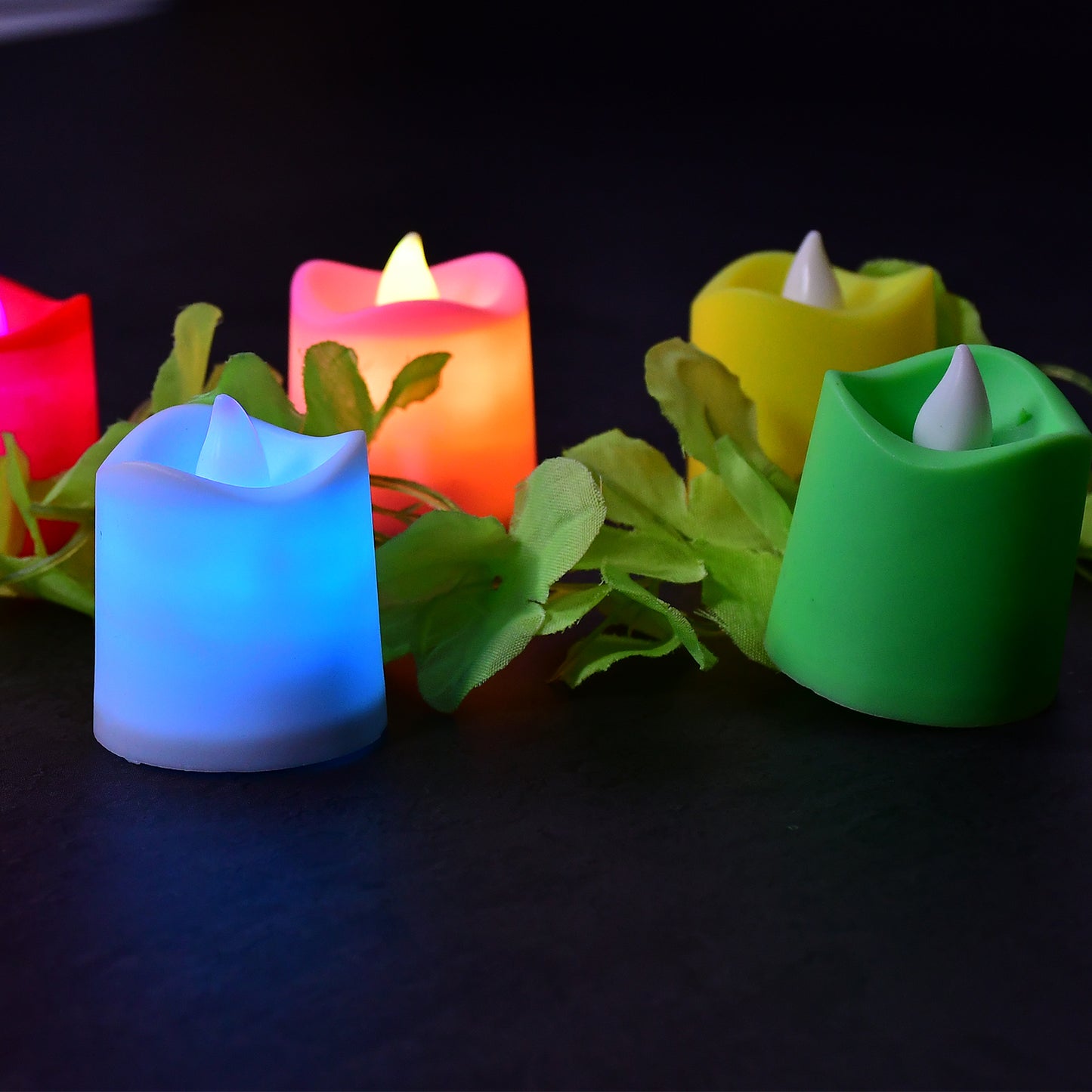 6430 1pc Festival Decorative - Led Tealight Candles Battery Operated Candle Ideal For Party.