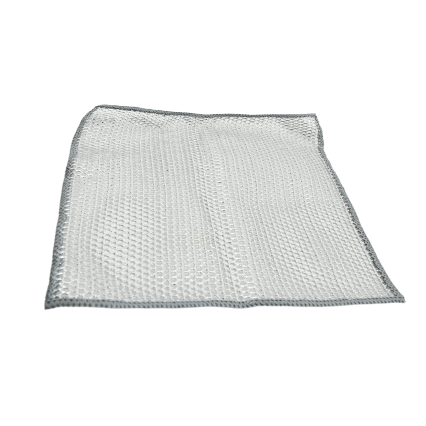 5564 Double-sided Multipurpose Microfiber Cloths Stainless Steel Scrubber Non-scratch Wire Dishcloth Durable Kitchen Scrub Cloth (1 Pc 20x20 Cm)
