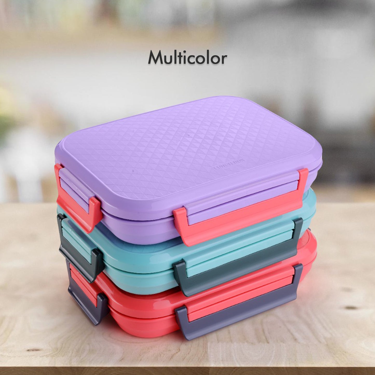 5364 Break Time Lunch Box Steel Plate Multi Compartment Lunch Box Carry To All Type Lunch In Lunch Box Premium Quality Lunch Box Ideal For Office School Kids Travelling Ideal