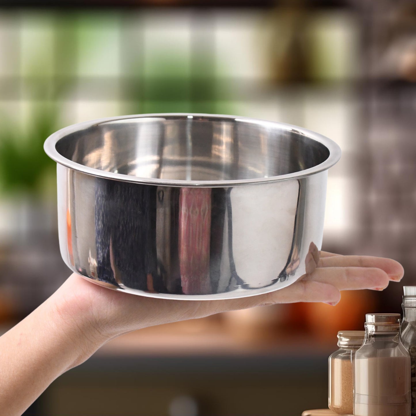 Stainless Steel Table Small Dish Bowl Plate Set For Side Dish Sauce (1 Pc)