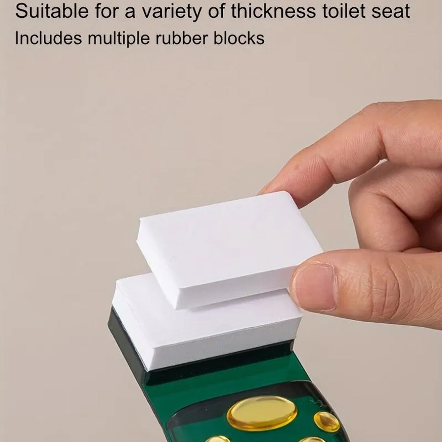 Fragrance Toilet Cap Lid Lifter Toilet Seat Cover (2 Pc Set)