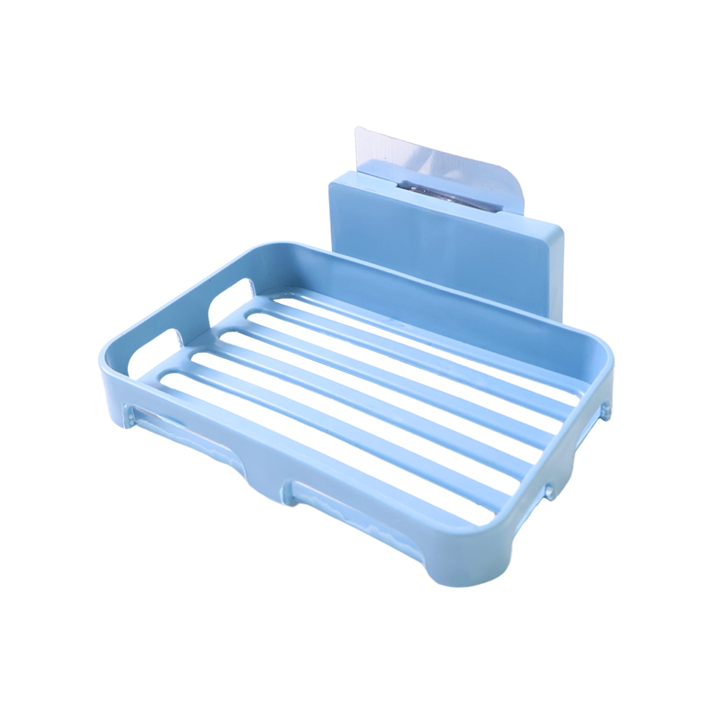 4194 Soap Dish Holder For Bathroom Shower Wall Mounted Self Adhesive Soap Holder Saver Tray-plastic Sponge Holder For Kitchen Storage Rack Soap Box (Plastic Box)