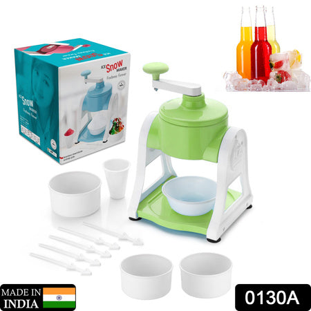 0130a Ice Gola Maker Ice Snow Maker Machine Ice Crusher Indoor Outdoor Manual With Steel Blade Antislip Grip
