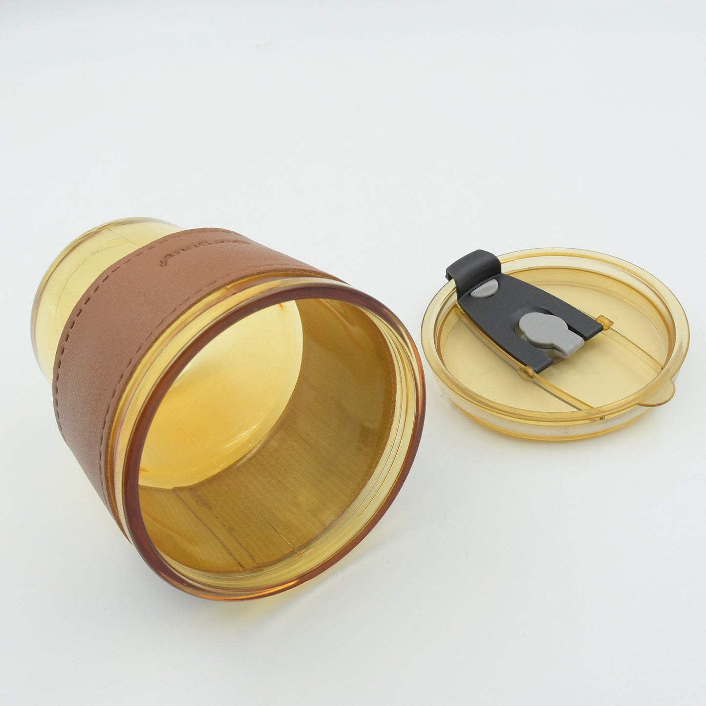 5887 Home Glass Coffee Mugtea Cup With Glass Straw And Leakproof Lid Travel Friendly Cups With Heatproof Sleeves