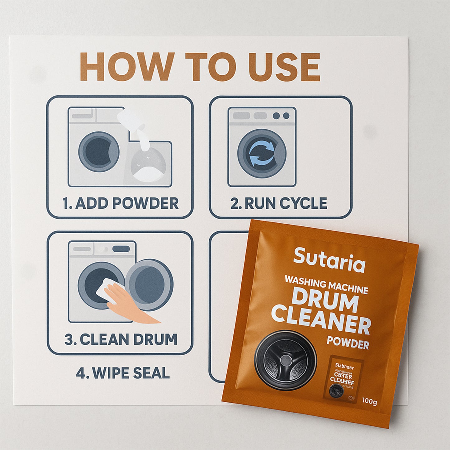 Washing Machine Drum Cleaner Powder 100g