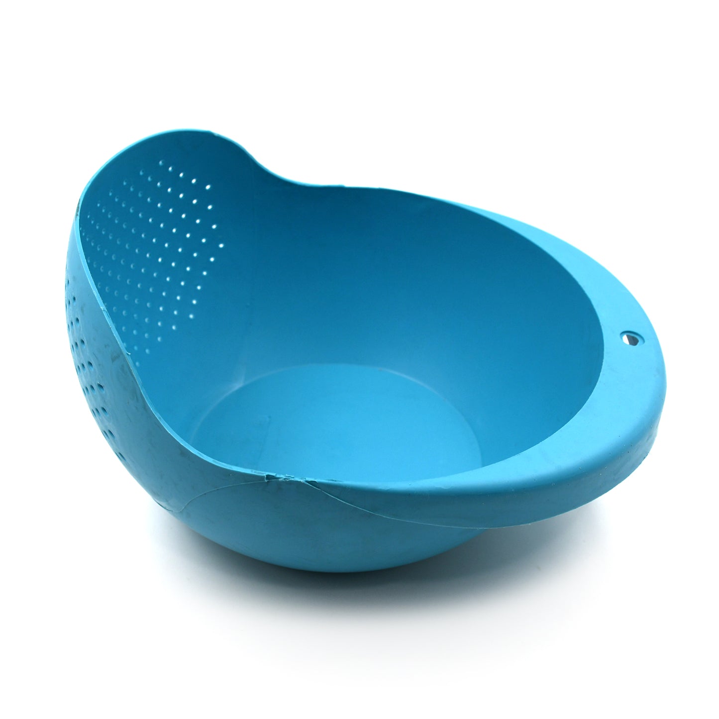 5726 Plastic Rice Bowl Food Strainer Thick Drain Basket For Rice Vegetable Fruit Strainer Colander Fruit Basket Pasta Strainer Washing Bowl (1 Pc )