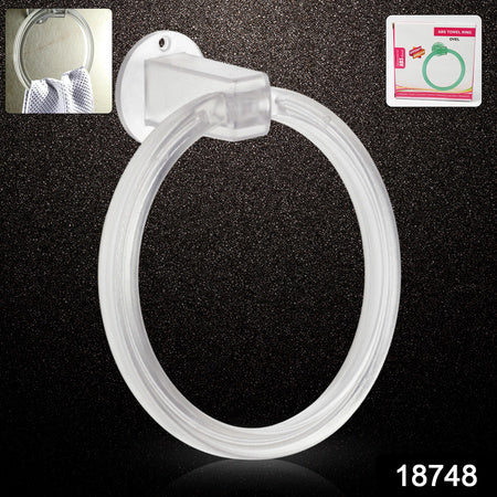 Unbreakable Abs Round Towel Ring Wall Mounted Stand Holder (1 Pc)