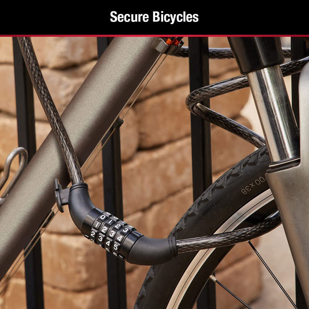 1518 Heavy Duty Multi-purpose Plastic Combination Lock For Helmet Multi Use