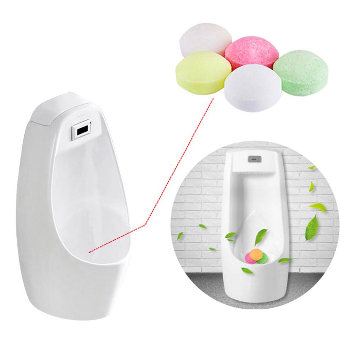 6286 Urinal Cubes Sani Cubes Bathroom Freshener Fragrance Blocks Air Freshener For Bathroom Toilet Shoe Rack Etc. Long-lasting Fragrance