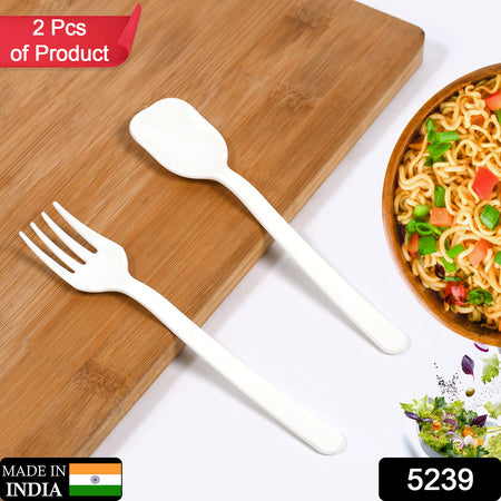 5239 Plastic Forks Spoon Cutlery-utensils Parties Dinners Catering Services Family Gatherings ( Pack Of 2)