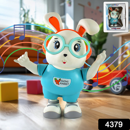 Swing Rabbit Musical Dancing Toy Interactive Bunny With Lights Sounds (1 Pc Battery Not Included)