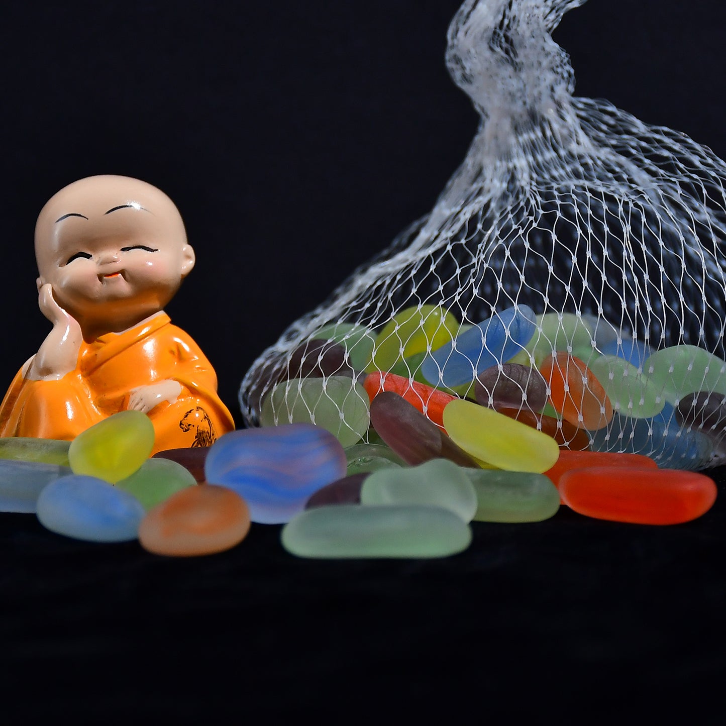 4015 Glass Gem Stone Flat Round Marbles Pebbles For Vase Fillers Attractive Pebbles For Aquarium Fish Tank.