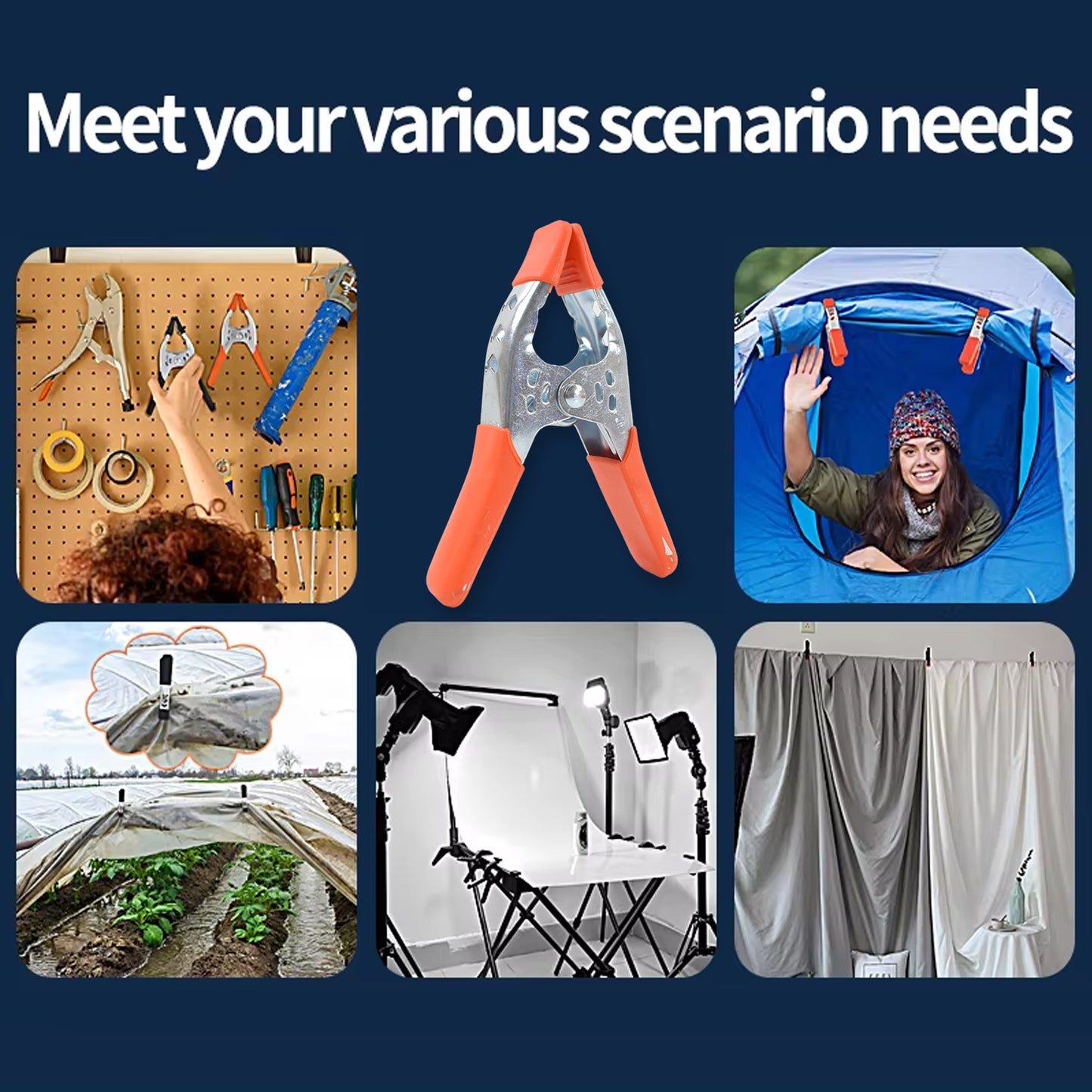 6 Inch Spring Clamps Heavy Duty Spring Metal Spring Clamps (1 Pc)