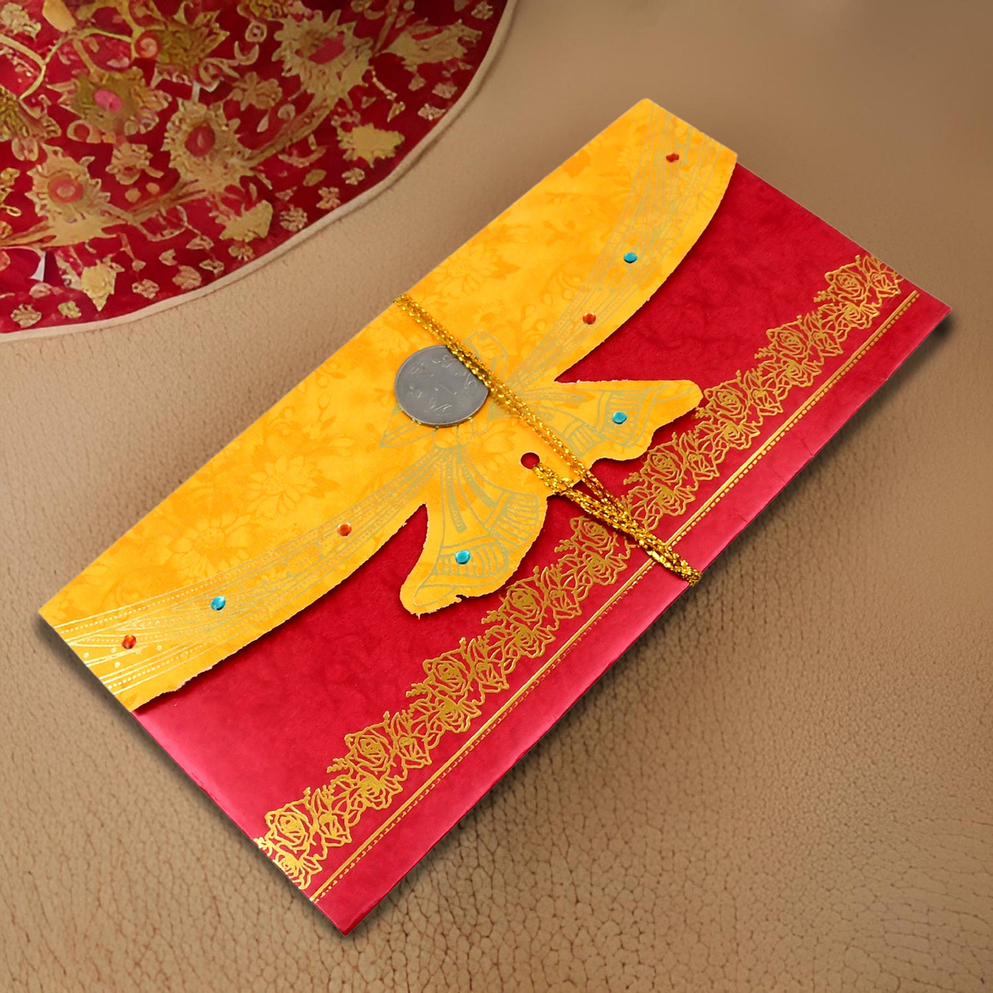 Wedding Gift Card Cover (1 Pc Multicolour)