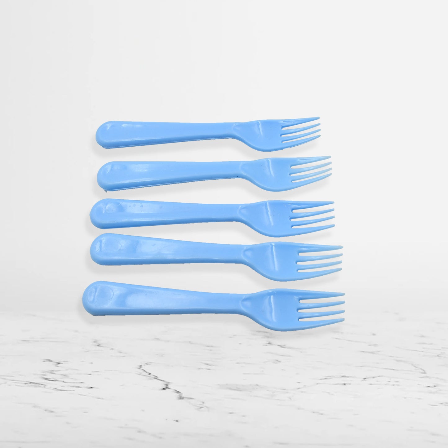 5895 Reusable Premium Heavy Weight Plastic Forks Party Supplies One Size Plastic 5pc Serving Fork Set For Kitchen Travel Home (5pc)