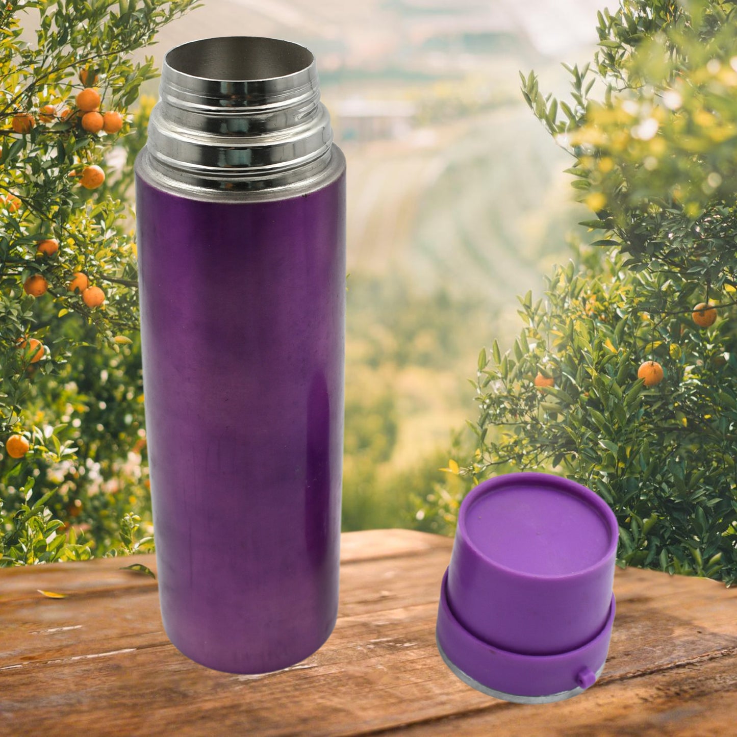 12765 Stainless Steel Water Bottle Leak Proof Rust Proof Hot Cold Drinks Gym Sipper Bpa Free Food Grade Quality Steel Fridge Bottle For Office Gym School (500 Ml Approx)