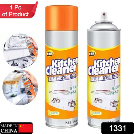 1331 Multipurpose Bubble Foam Cleaner Kitchen Cleaner Spray Oil Grease Stain Remover Chimney Cleaner Spray Bubble Cleaner All Purpose Foam Degreaser Spray (500 Ml)