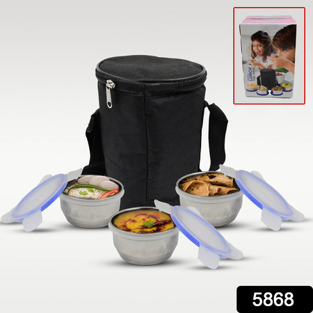 Airtight Leak Proof Stainless Steel Container Multi Compartment Lunch Box Carry To All Type Lunch In Lunch Box Premium Quality Lunch Box Ideal For Office School Kids Travelling Ideal (3 Different Lunch Box)